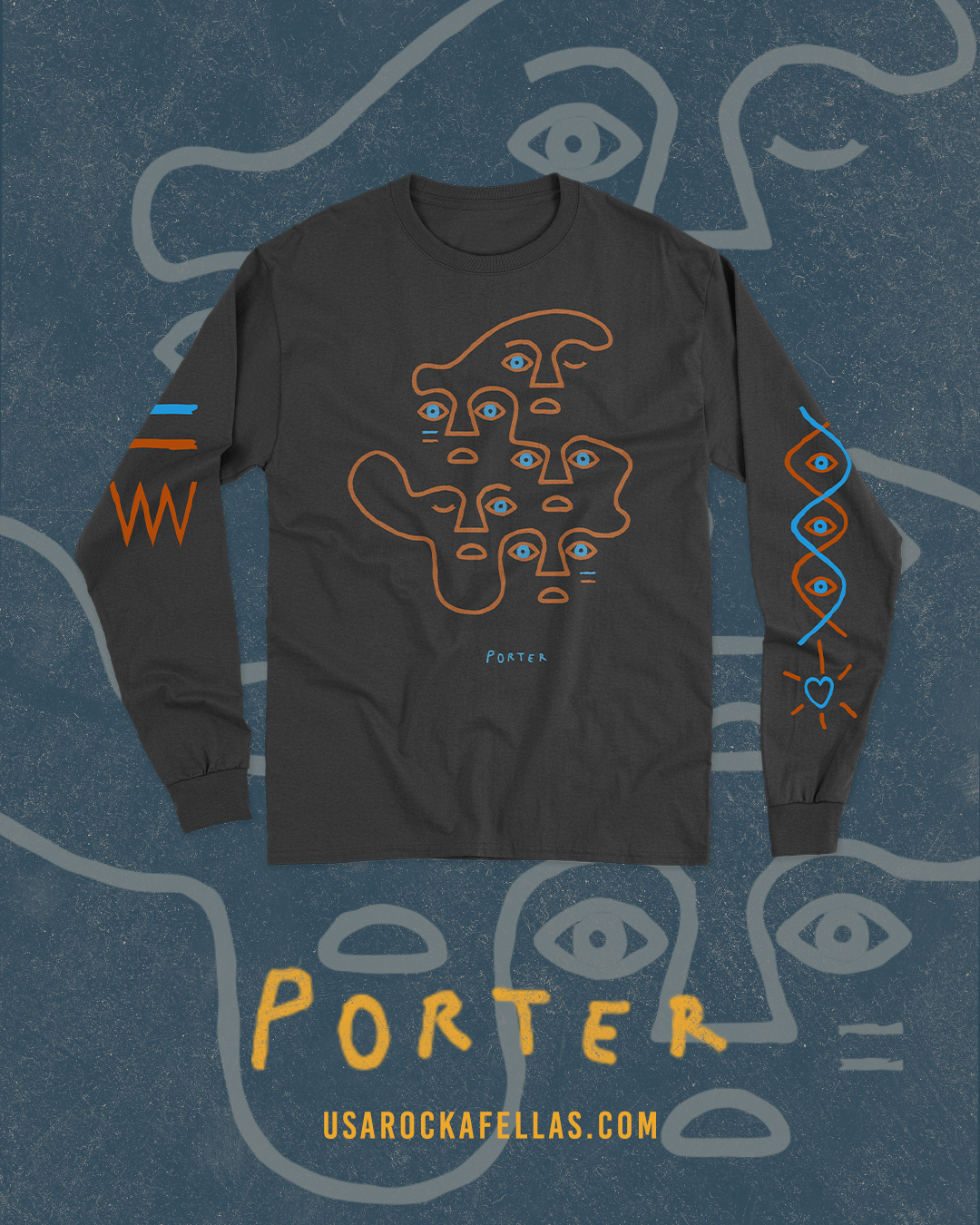 Porter Clasica Tee "Las Batallas" Manga Larga